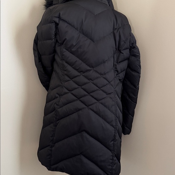 Kenneth Cole Reaction Black Hooded Puffer Jacket - Picture 12 of 15